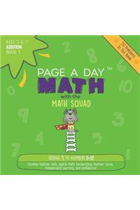 Page a Day Math Addition Book 5: Adding the Number 5 to Numbers 0-12