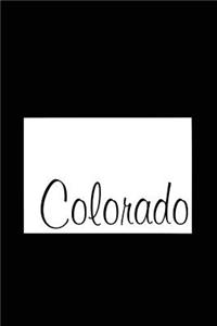 Colorado - Black Lined Notebook with Margins