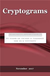 Cryptograms: November 2017