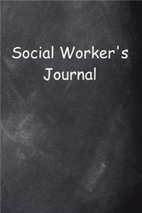 Social Worker's Journal Chalkboard Design