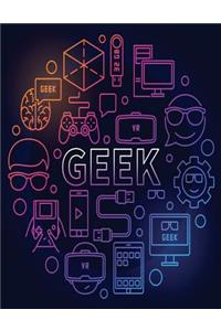 2017, 2018, 2019 Weekly Planner Calendar - 70 Week - Geek Out