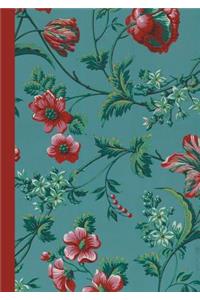 Carnet Blanc, Motif Fleurs, Papier Peint 18e