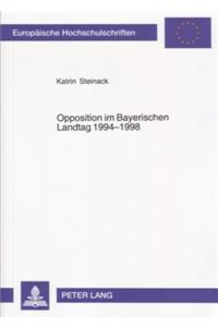 Opposition Im Bayerischen Landtag 1994-1998