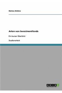 Arten von Investmentfonds