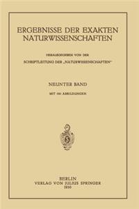 Ergebnisse Der Exakten Naturwissenschaften