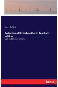 Collection of Britisch authores Tauchnitz edition