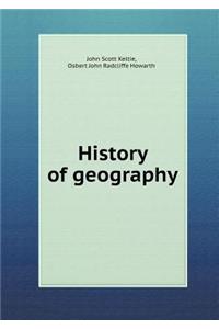 History of Geography