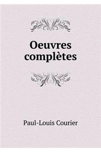 Oeuvres Complètes
