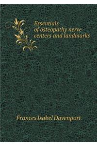 Essentials of Osteopathy Nerve Centers and Landmarks