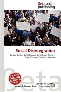 Social Disintegration
