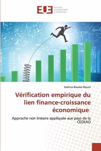 Vérification empirique du lien finance-croissance économique