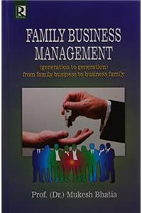 Family Business Management: (Generation to Generation) from Family Business to Business Family