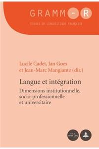 Langue Et Intégration