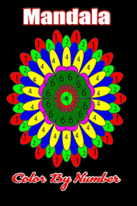 Mandala color by number