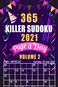 365 Killer Sudoku 2021 Page a Day Volume 2