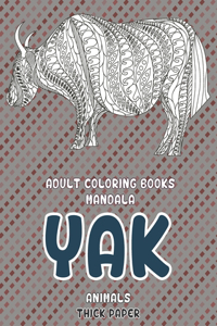 Adult Coloring Books Mandala Thick paper - Animals - Yak