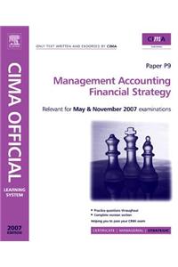 Cima Learning System 2007 Management Accounting - Financial Strategy