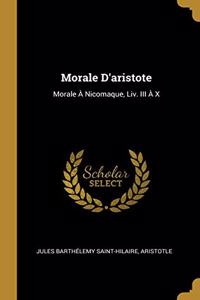 Morale D'aristote