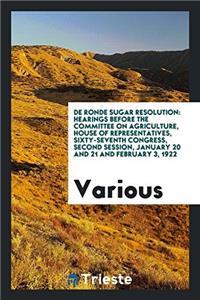 de Ronde Sugar Resolution