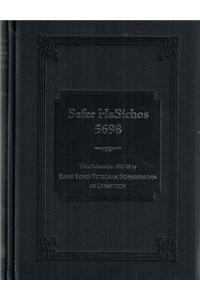 Sefer Hasichos 5698 - English