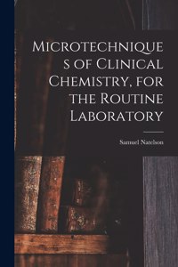 Microtechniques of Clinical Chemistry, for the Routine Laboratory