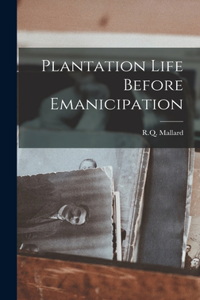 Plantation Life Before Emanicipation