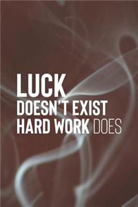 Luck Doesn't Exist.Hard Work Does