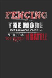 Fencing The More You Sweat In Practice The Less You Bleed In Battle