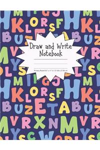 Draw and Write Notebook Primary Ruled 8.5 x 11 in / 21.59 x 27.94 cm