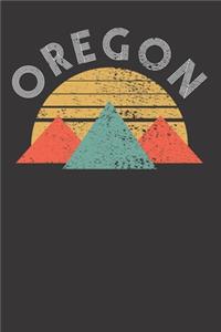 Oregon Home State Mountains Notebook Journal