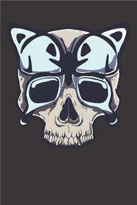 Skull Butterfly Halloween Costume Notebook Journal