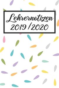 Lehrernotizen 2019 / 2020