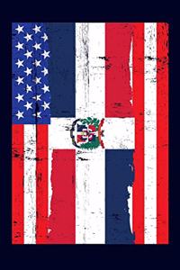Dominican American Flag Notebook