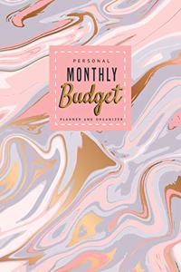 Personal Monthly Budget Planner and Organizer: For Weekly and Monthly Inside Calendar Expense Tracker Organizer Budget Yearly Summary Donation Annual Debt Bill Bank Account