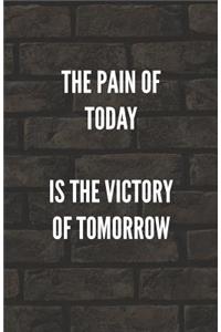The Pain Of Today Is The Victory Of Tomorrow
