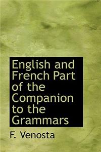 English and French Part of the Companion to the Grammars