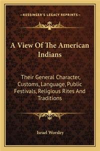 View of the American Indians