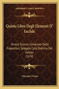 Quinto Libro Degli Elementi D' Euclide