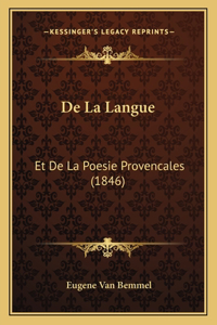 De La Langue