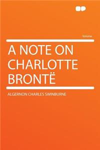 A Note on Charlotte Brontë
