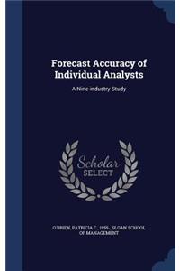 Forecast Accuracy of Individual Analysts