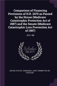 Comparison of Financing Provisions of H.R. 2470 as Passed by the House (Medicare Catastrophic Protection Act of 1987) and the Senate (Medicare Catastrophic Loss Prevention Act of 1987)