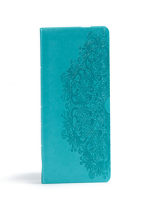 CSB Ultrathin Reference Bible, Teal Leathertouch, Indexed