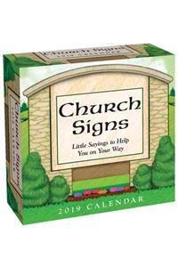 Church Signs 2019 Day-To-Day Calendar
