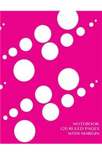Notebook 120 ruled pages with margin