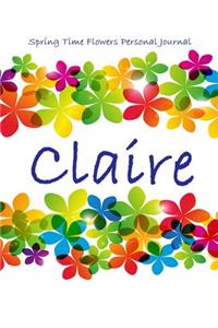 Spring Time Flowers Personal Journal - Claire