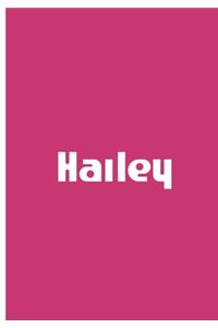 Hailey - Pink Notebook / Journal / Extended Lined Pages / Soft Matte Cover: An Ethi Pike Collectible: Custom Names