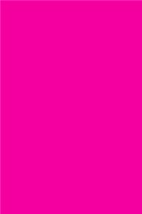 Journal Bright Cerise Color Journal Simple Plain All Pink