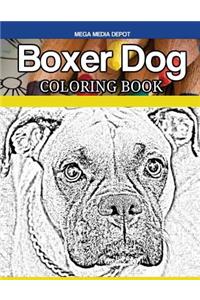 Boxer Dog Coloring Book