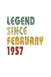 Legend Since February 1957